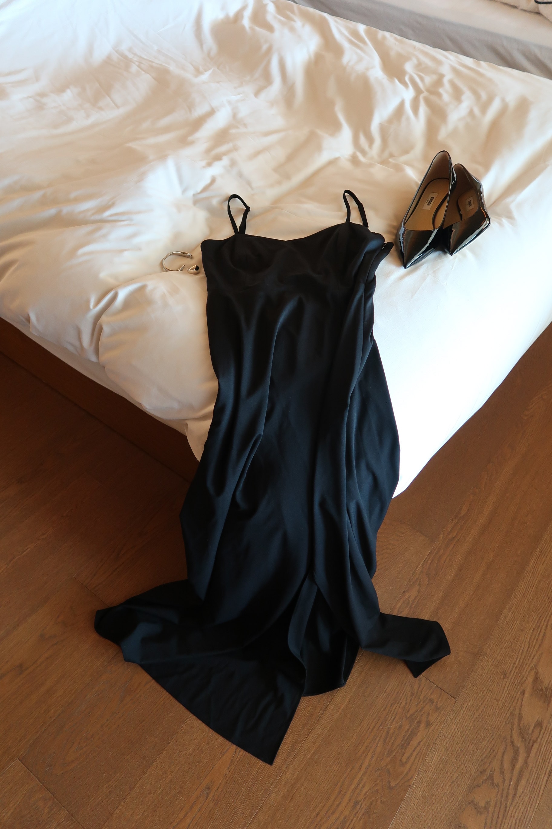The Long Slip Dress in Black